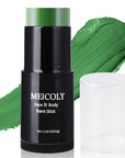 MEICOLY Green Face Body Paint Stick(1.06 Oz),Halloween SFX Cosplay Elphaba Witch Makeup,Hunting Hulk Gamora Camo Face Paint,St.Patrick’s Day Face Paint Makeup Accessories,Waterproof Green Eye Black