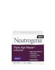 Neutrogena Triple Age Repair Anti-Aging Night Cream Facial Moisturizer, Tone-Evening Dark Spot Remover & Firming Anti-Wrinkle Nighttime Face & Neck Cream, Vitamin C & Glycerin, 1.7 oz