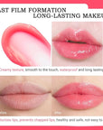 Kaely 2Pcs Strawberry Hydrating Lipstick Tinted Lip Balm, Color Changing PH Lipstick Makeup, Korean Magic Lip Stain Long Lasting Waterproof, labiales magicos 24 horas originales