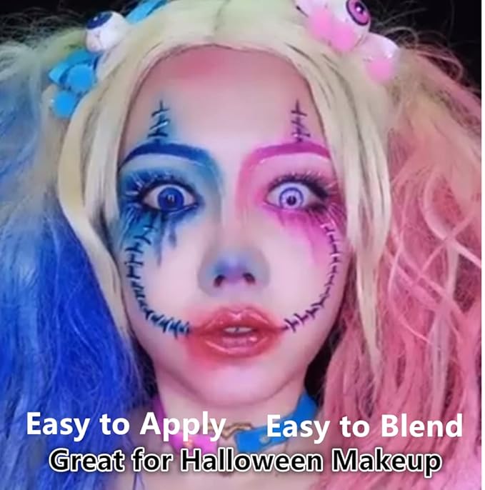 Go Ho Pink Face Body Paint Stick,Water Based Washable Face Paint Stick,Non-toxic Full-coverage Cream Pink Body Paint for Adults Children Halloween Cosplay SFX Makeup