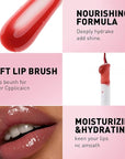 3 PCS Hydrating Lip Glow Oil Lip Stain, Moisturizing Nourishing Lip Gloss,High Shine, Smooth Finish Gloss Tinting And Non-Sticky Lip Oil For Dry Lips