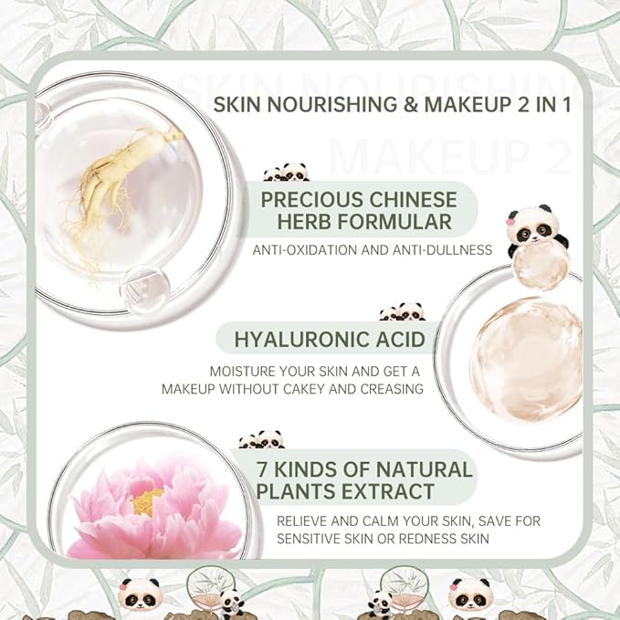 CATKIN Panda Land Full Coverage Cushion Fondation, Breathable