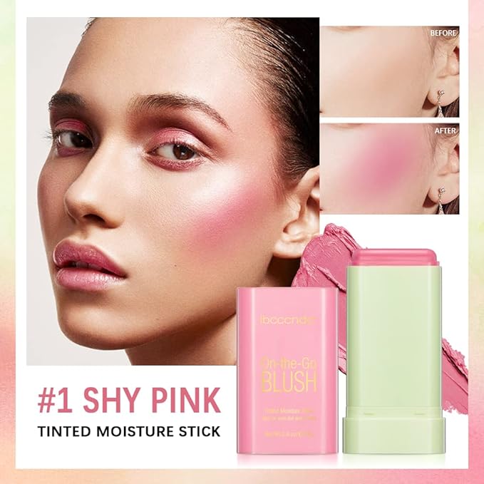 Soft Creamy Blush Stick, Multi-use Makeup Blush Stick