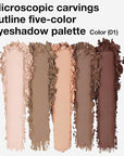 evpct 5Colors Matte Nude Eye Shadow Palette Makeup for Older Women, Nude Pink Brown Cocoa Neutral Matte Smokey Cream Mini Eyeshadow Palette for Blue Green Eyes, Contour Makeup Palettes sombras de ojos