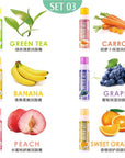 evpct 6Pcs Classic Fruit Flavour Flavored Moisturizing