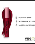 NYX PROFESSIONAL MAKEUP Lip Lingerie XXL Matte Liquid Lipstick - Sizzlin' (Oxblood Red)