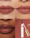 Lip Stain - Wipe-Off & Peel Off Lip Color | Waterproof, Long Lasting, Transfer-Resistant, Smudge-Proof Lip Tint | Easy Wipe Finish, High Pigment | All-Day Kiss-Proof Lip Stain, Muted Terracotta +#1