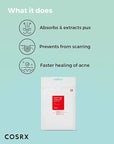 COSRX Acne Pimple Patch (96) Absorbing Hydrocolloid Original 3 Size Patches for Blemishes and Zits Cover, Spot Stickers for Face and Body, Not Tested on Animals