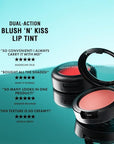 Jerome Alexander Blush ‘n’ Kiss Cream for Cheeks & Lips | Creamy, Lightweight, Buildable Coverage | Blush Balm Face Makeup|Tint Scarlet