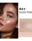 evpct Nude Pink Face Highlighter Makeup Shimmer Glitter