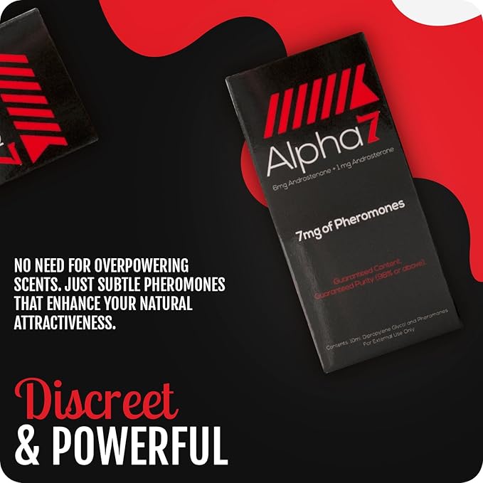 Alpha 7 Unscented - Pheromone Cologne for Men with Pure Pheromones - High Concentration Blend to Attract Women - Top Selling Perfume Oil Designed to Complement Your Scent ((10 ml))