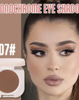 Matte Single Eyeshadow Palette Makeup for Green Blue Eyes, Dark Brown Matte Eyeshadow For Old Women, Holographic Multichrome Cream Iridescent Single Monochrome Eye Shadow Makeup