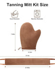 3 Pack Self Tanner Mitt Applicator Kit - Premium Sunless Tanning Mitts & Gloves Set with Double-Sided Waterproof Design for Streak-Free Application