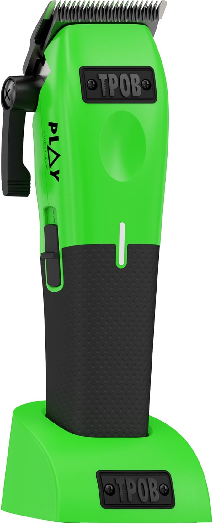 TPOB Play Barber Hair Clippers for Men 7500 RPM with Rubber Grips (Green)