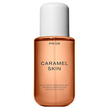 PHLUR Caramel Skin Body Mist - Hair & Body Mist Fragrance - Caramel Body Spray with Vanilla, Brown Sugar, Bergamot, Sandalwood & Musk (8 Fl Oz)