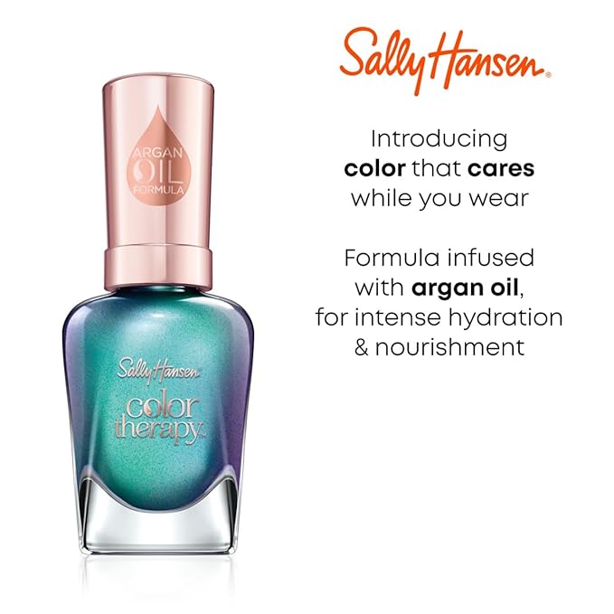 Sally Hansen Color Therapy Lacquer Nail Polish, Bare Kiss, 0.5 Fl. Oz.