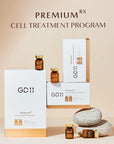 GD11 Premium Rx Cell Exosome Treatment | Premium Home Aesthetic Skin Care Set for Skin Regeneration Serum | Anti-Wrinkle and Anti-Aging Face Ampoule for Elasticity Care, 3 Pairs (0.1oz. + 0.2 fl.oz.)