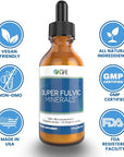 Super Fulvic Minerals: Herbal Detox - 2 oz. | 128 Servings. Nutrient-Rich Formula for Enhanced Absorption, Gut Health Support, and Antioxidant Protection. Made in USA.