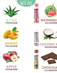 evpct 6Pcs Classic Fruit Flavour Flavored Moisturizing