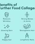 Further Food Unflavored Collagen Peptides Powder Stick Packs, Grass-Fed Pasture-Raised Hydrolyzed Type 1 & 3 Protein, Gut Health + Joint, Hair, Skin, Nails, Paleo Keto Sugar-Free 8.47 oz