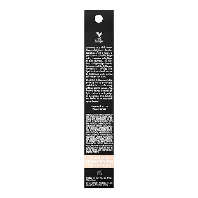 e.l.f. Flawless Brightening Concealer, Illuminating & Highlighting Face Fl Oz