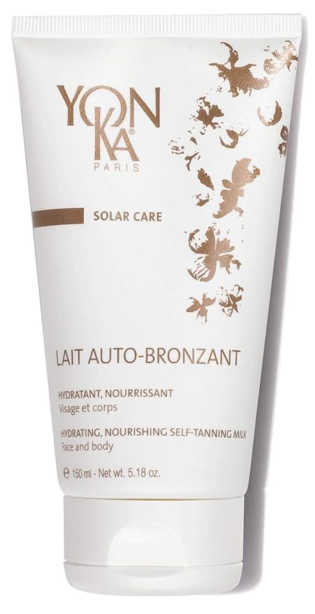 Yon-Ka Lightweight Self Tanning Body Lotion, Buildable Coverage for Natural Sunkissed Glow, Anti-Aging Antioxidant Serum with Vitamin E, 100% Natural Self Tanning Active, Vegan, 5.18 Oz/150ml