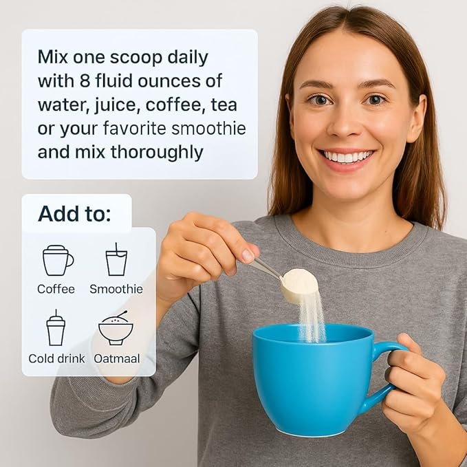 WellPath Renew Multi Collagen Protein Powder for Women | Hair, Nails, Skin | Hydrolyzed Grass-Fed Bovine, Marine, & Chicken Sources Collagen Peptides | Types I, II, III, V, X | 11 oz | 40 Servings