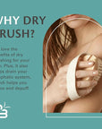 Firm Dry Brush & Shower Brush for Body - Handheld Back Scrubber Body Brush Exfoliator & Dead Skin Remover for Body Firm & Tighten Skin Improve Circulation for Men & Women by M3 Naturals