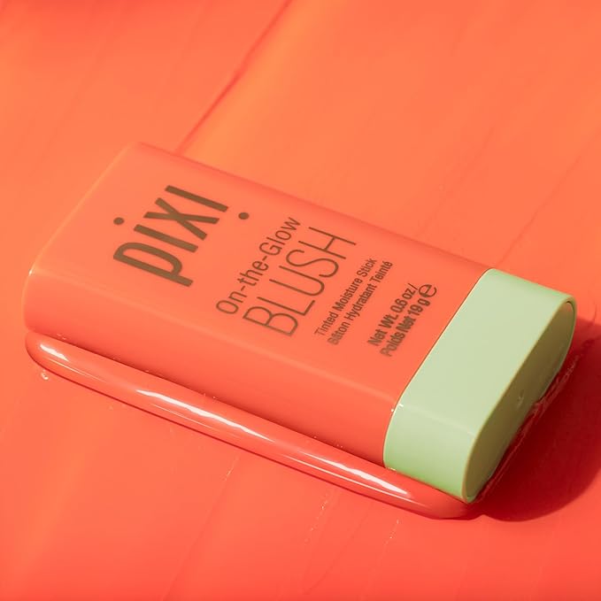 Pixi On-the-Glow Blush - Juicy, Hydrating Tinted Moisture Blush Stick with Ginseng, Aloe Vera & Fruit Extracts, For Cheeks & Lips, 19g / 0.6oz, Paraben-Free