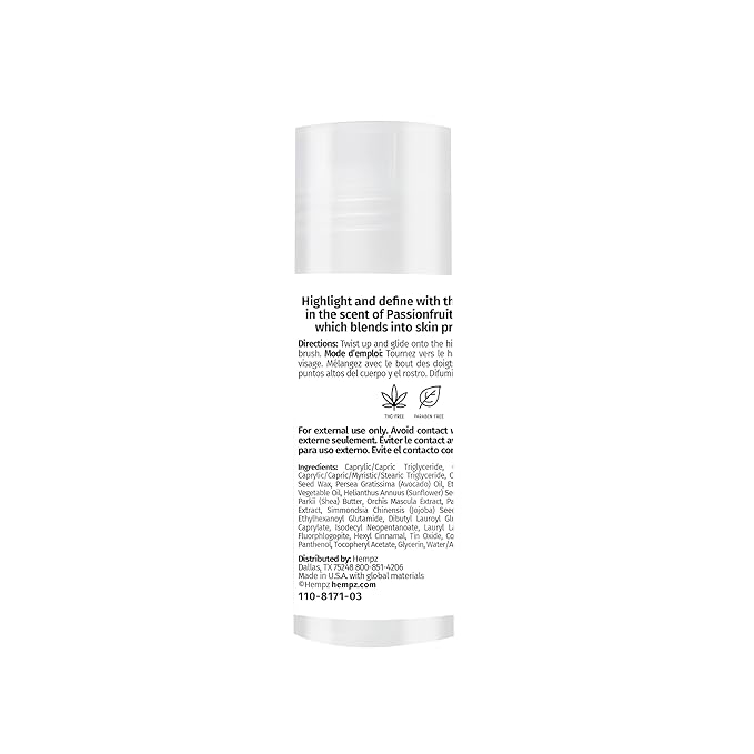 Hempz Star Dust Shimmer Stick, Illuminating Highligher for Body, Multi-Use, Travel Size, 1.4 oz.