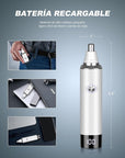 Ear & Nose Hair Trimmer with LED Display for Men Women,Painless USB Rechargeable Eyebrow & Facial & Nose Hair Trimmer Clipper,Professional IPX7 Waterproof Dual Edge Blades 12500 RPM