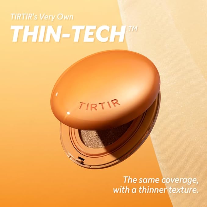 [*Mini Size*] TIRTIR Mask Fit Ai Filter Cushion Foundation | AI-Like Semi-Matte Finish - Up to 72-Hour Medium to Full Coverage Korean BB Cushion Make up Beauty, #29N Natural Beige, 0.15 Fl Oz