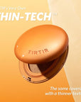 TIRTIR Mask Fit Ai Filter Cushion Foundation | AI-Like Semi-Matte Finish - Up to 72-Hour Medium to Full Coverage Korean BB Cushion Make up Beauty, #30N Rich Honey, 0.63 Fl Oz