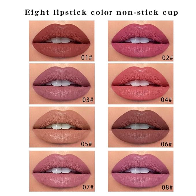 Longwear Liquid Lip Liner, Matte Lip Tint Stain Marker Pen, 2 in1 Liquid Lipstick & Lip Liner Pencil, Long Lasting Waterproof Lip gloss for Women, Fuller Lips Makeup (01+02)