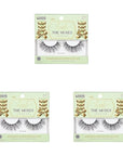 KISS Lash Couture The Muses Collection False Eyelashes, Duchess', 16 mm, Handmade, Refined Faux Silk, Contact Lens Friendly, Easy to Apply, Includes 1 Pair Reusable Strip Lashes (Pack of 3)
