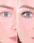 Wander Beauty Mile High Club Length + Define Black Mascara - Smudge-Proof, Lash Lengthening Mascara for a Full, Fanned Out Effect - Castor Oil + Peach Leaf Conditions & Strengthens - 0.31 fl oz