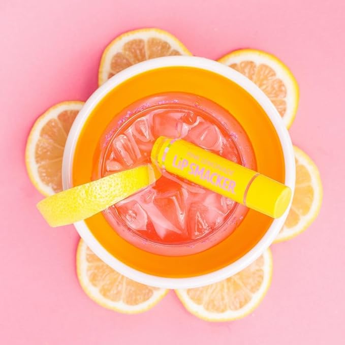 Lip Smacker Flavored Lip Balm, Flavored Moisturizing, Smoothing Soft Shine, Hydrating & Protecting Fun Tasty Flavors, Cruelty-Free & Vegan - Pink Lemonade