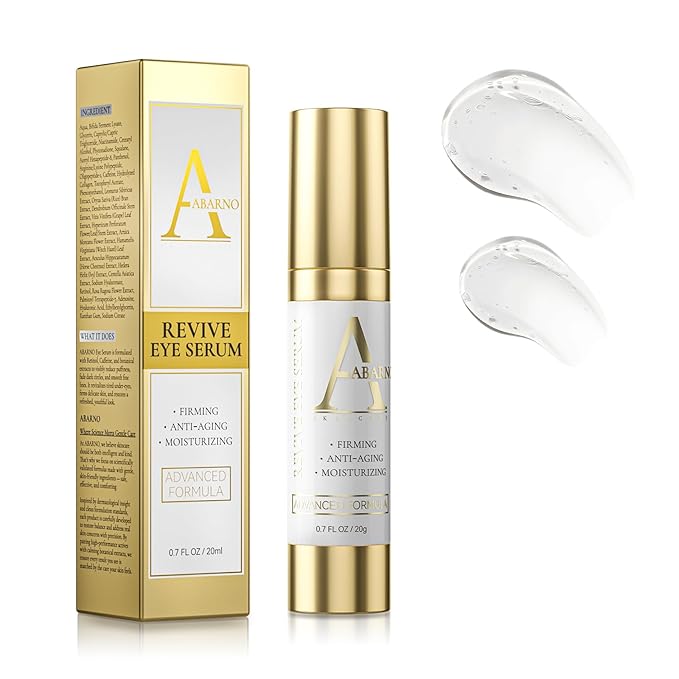 Hydrating Caffeine Eye Serum for Dark Circles & Puffiness - Anti-Wrinkle, Firming & Smooths Fine Lines - Retinol Under Eye Serum Treatment - 0.45 Oz