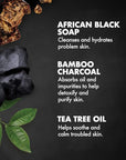 SheaMoisture African black soap bamboo charcoal body scrub exfoliate, 6 Ounce