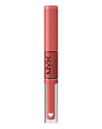 NYX Shine Loud Long Lasting Liquid Lipstick Bundle with Lip Gloss - Cash Flow & Magic Maker