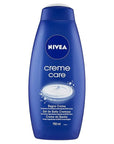 Nivea Bath Cream Body Wash, Creme Care Original Scent - 25.36 Ounce (750ml) x Pack of 3