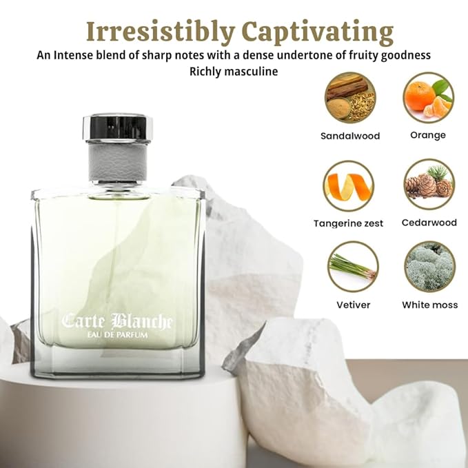 Perfume for Men – INSPIRED by A WORLD RENOWNED MEN’S PERFUME – Tangerine, Orange, Cassia, Sandalwood – Fresh, Aquatic, Confident, Long-Lasting Eau De Parfum 100ml (Sandalwood)