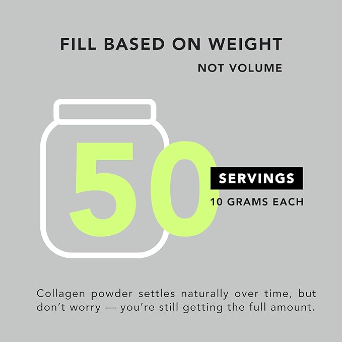 AMANDEAN Collagen Peptides Powder (17.6oz). Grass-Fed Hydrolyzed Protein Supplement. Promotes Healthy Joints, Skin, Hair, Nails. Unflavored & Easy to Mix.