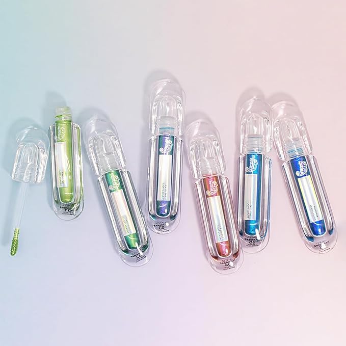 AMY'S DIARY Duochrome MultiChrome Chameleon Liquid Metallic Eyeshadow, High-Impact Multi-Dimensional Finish,Blue Purple Silky Smooth and High Pigment Holographic Glitter Eyeshadow Makeup (06#)