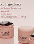 Arencia Overnight Red Smoothie Face Mask Serum, Glowing & Soothing with 30% red collagen, Niacinamide, Peptide, Vitamin E