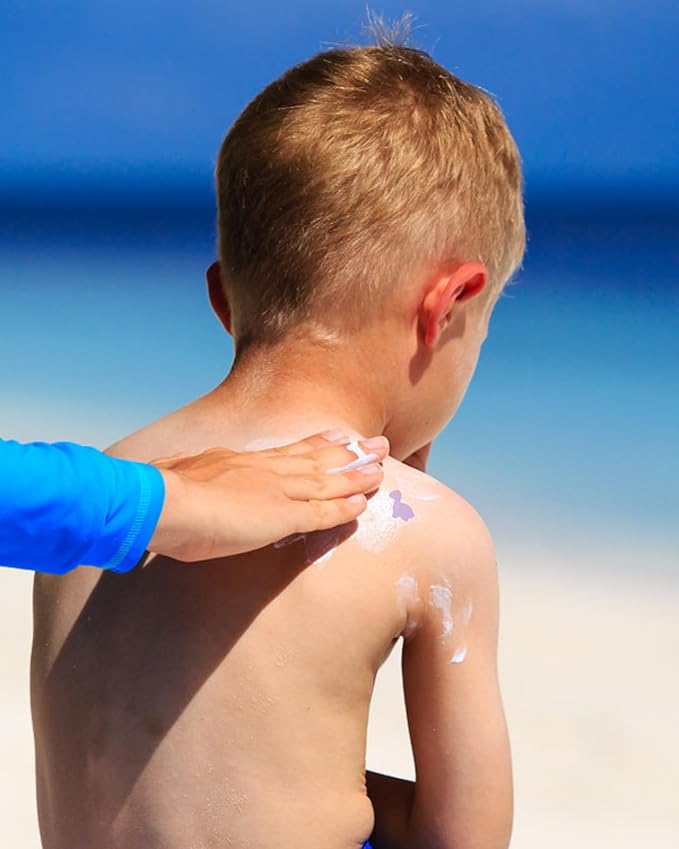 UV Stickers for Sunscreen - 120 Count UV Detection Stickers, Know When to re-Apply Sunscreen, Safe for Kids Age 3+, 4 Pattern Types for Boys & Girls