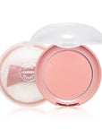 ETUDE Lovely Cookie Blusher - Peach Choux Wafers 4g | Glowing & Natural Powder Blush with Long-Lasting Sebum Control | Easy Application | Korean Makeup, Kbeauty, Perfect for Gift