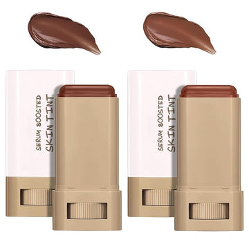 Beauty Balm Serum Boosted Skin Tint, Foundation Stick, Tinted Moisturizer for Face, Full Coverage Foundation, Concealer Stick for Foundation Makeup, Contour Sticks for Face Makeup, Dewy Finish (＃0102)