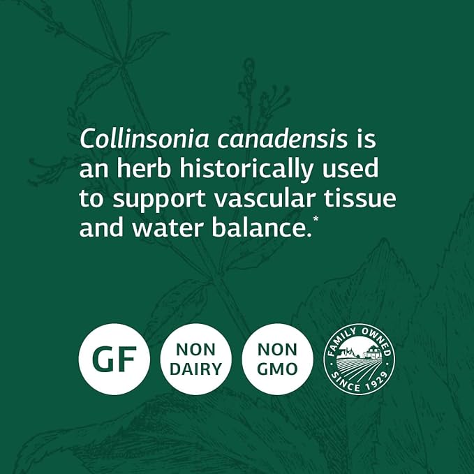 Standard Process Collinsonia Root - Whole Food Vascular Supplement, Digestive Health, Bladder Support, Digestion, and Kidney Support with Collinsonia Root -150 Capsules