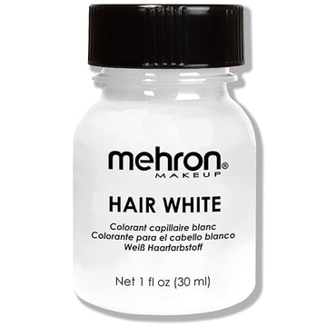 Mehron Makeup Hair White with Brush (1 oz)